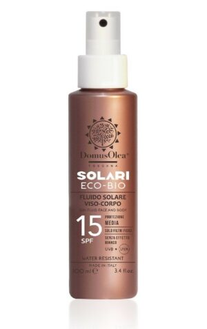 Fluido Solare Viso-Corpo Spf15 100ml - Domus Olea Toscana