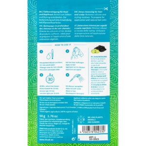 Maschera per Capelli Ayurvedica Deep Charcoal Cleanse 50g - Khadi