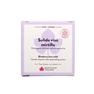 Detergente viso Solido Mirtillo 50g - Biofficina Toscana