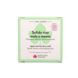 Solid face cleanser Apple and Mint 50g - Biofficina Toscana