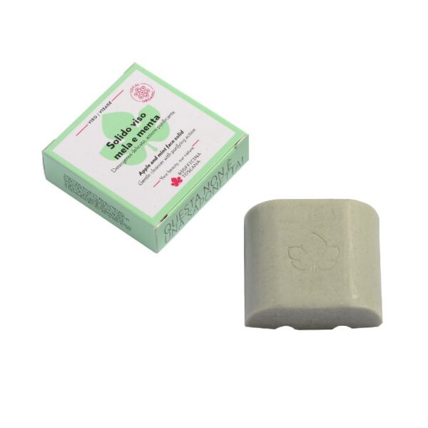 Detergente viso Solido Mela e Menta 50g - Biofficina Toscana