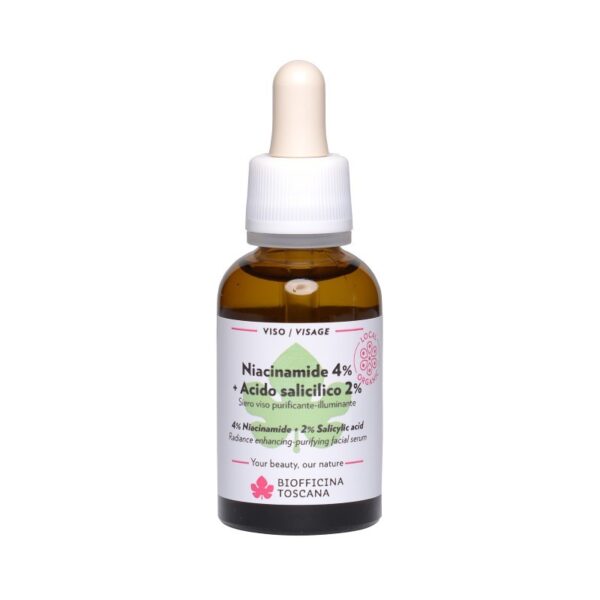 Siero Illuminante Niacinamide 4% + Acido Salicilico 30ml - Biofficina Toscana