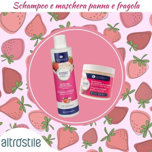 Strawberry and cream shampoo and mask hair kit - Alkemilla