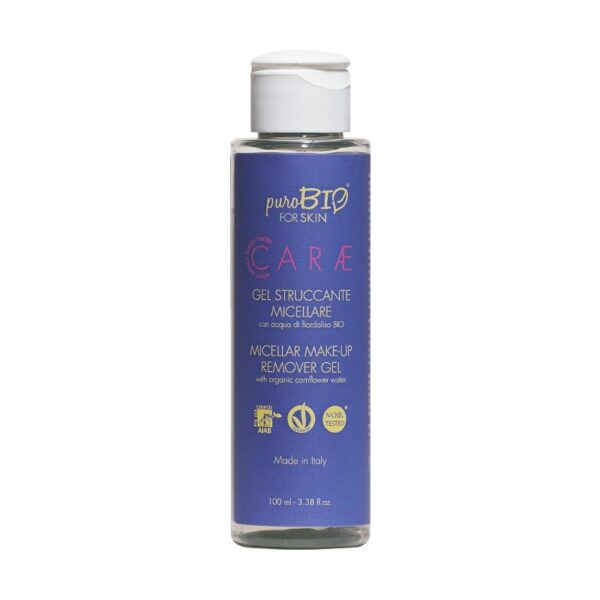 Carae Gel Struccante Micellare al Fiordaliso Bio 100ml - PuroBio