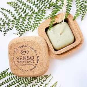 Quadrato - Contenitore per cosmesi solida in sughero - Sensonaturale