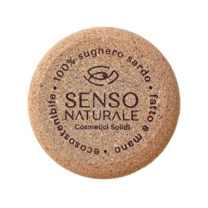 Large - Solid cork cosmetic container - Sensonaturale