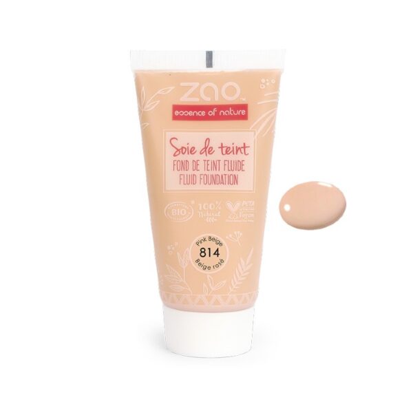 Fluid Foundation 814 Rosa Beige - Zao Organic