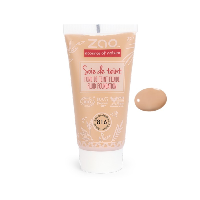 Fluid foundation 816 Medium apricot - Zao Organic