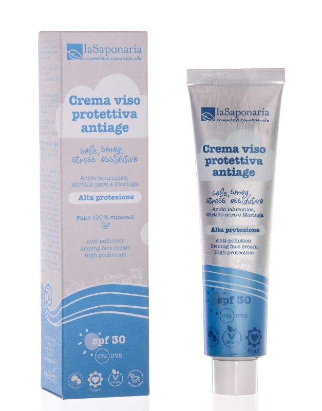 Crema viso protettiva antiage Spf 30 40 ml - Osolebio - La Saponaria