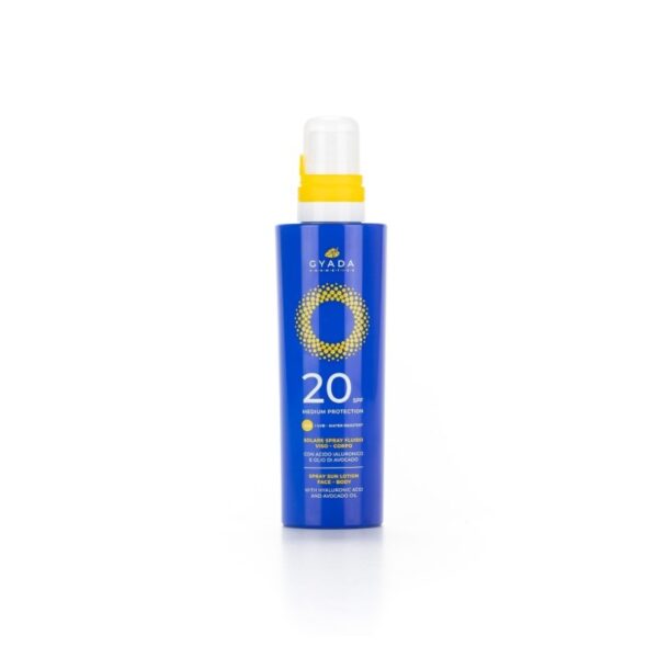 Solare Spray Viso Corpo SPF30 Protezione Alta 200ml - Gyada Cosmetics