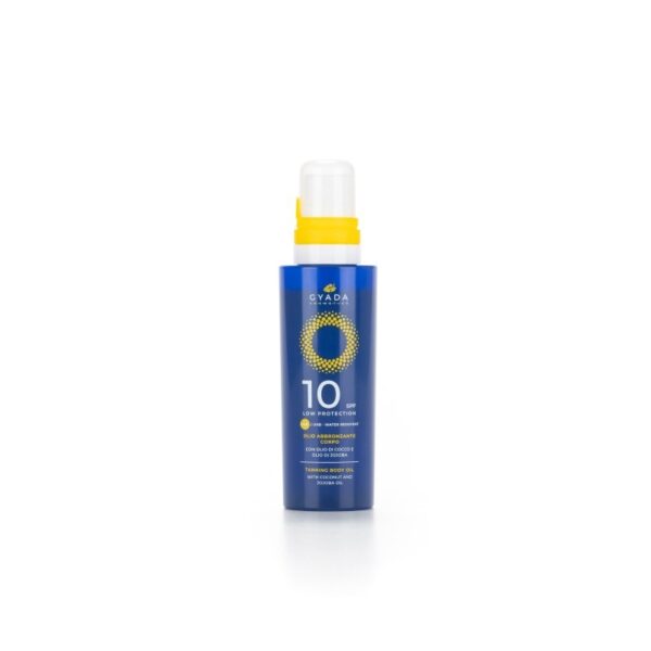 Olio Abbronzante Solare SPF10 Protezione Bassa ml150 - Gyada Cosmetics