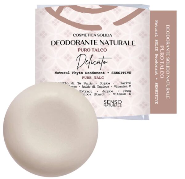 Deodorante solido Delicato al talco - Sensonaturale