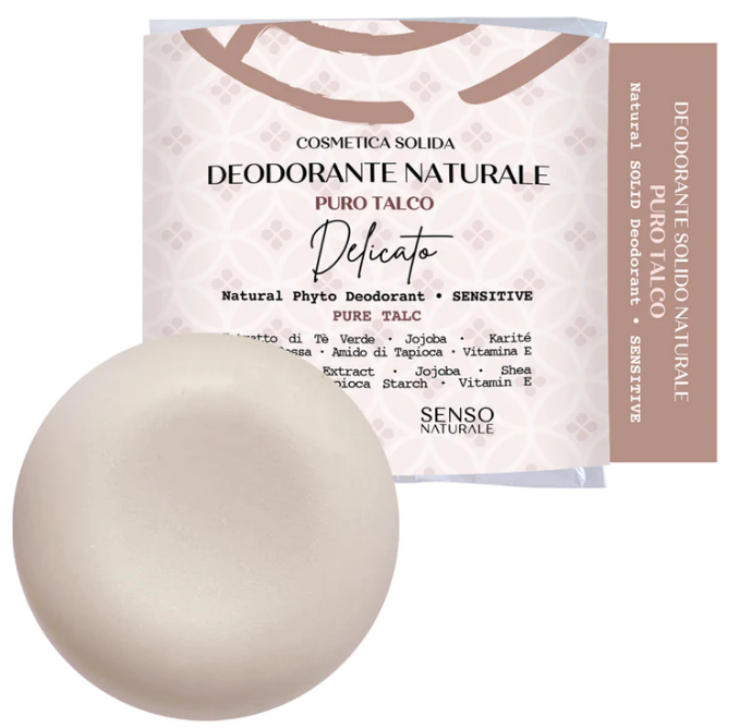 Deodorante solido Delicato al talco - Sensonaturale
