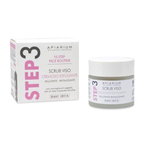 Scrub Viso Esfoliante Cremoso Bio Step3 - 50ml - Apiarium