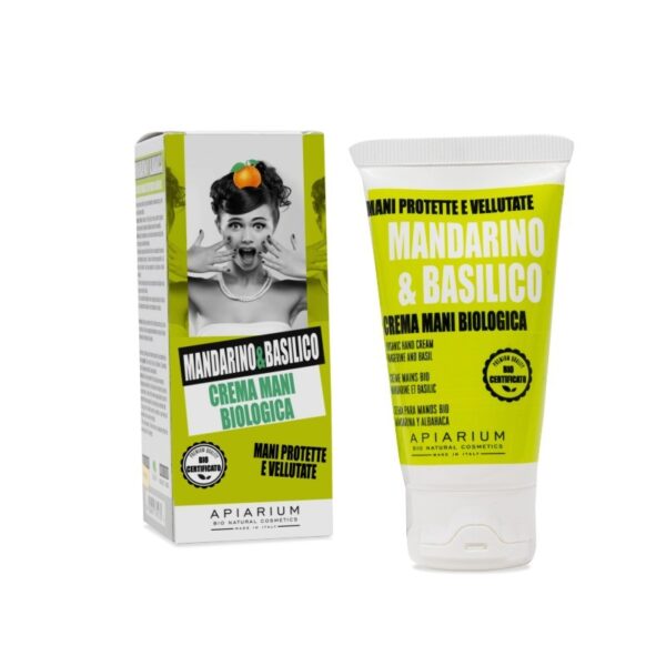 Crema Mani Mandarino e Basilico 50ml - Apiarium