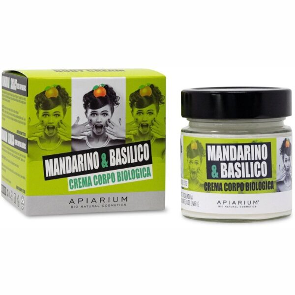 Crema Corpo Mandarino e Basilico 200ml - Apiarium