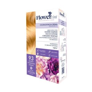 Permanent hair color 9.3 very light golden blond - Flowertint