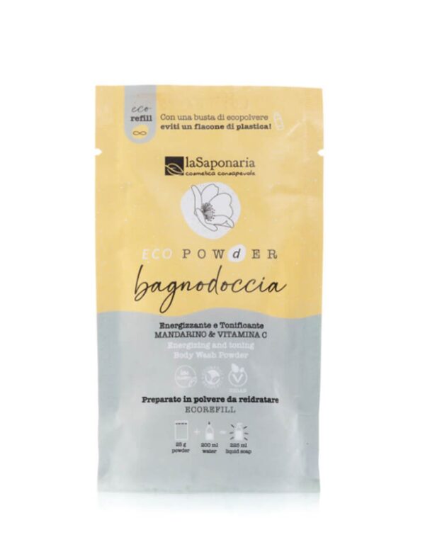 Eco Powder Energizing and Toning Shower Gel - La Saponaria