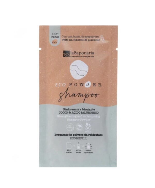 Eco Powder Shampoo Rinforzante e Idratante - La Saponaria