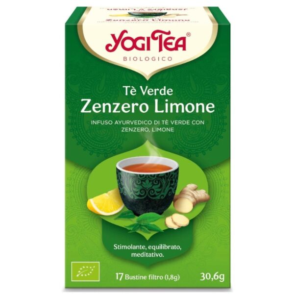 Te verde Zenzero e Limone 17 filtri - Yogi TEa