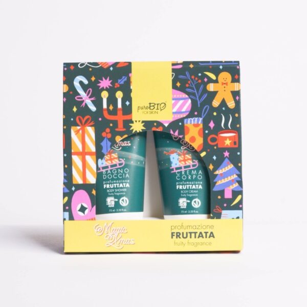 Body cream and shower gel kit - Fruity Fragrance 75 ml - PuroBio