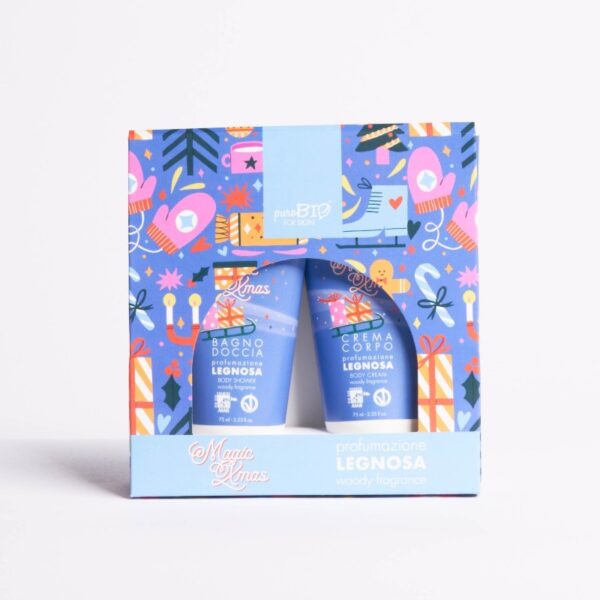 Body cream and shower gel kit - Woody Fragrance 75ml - PuroBio