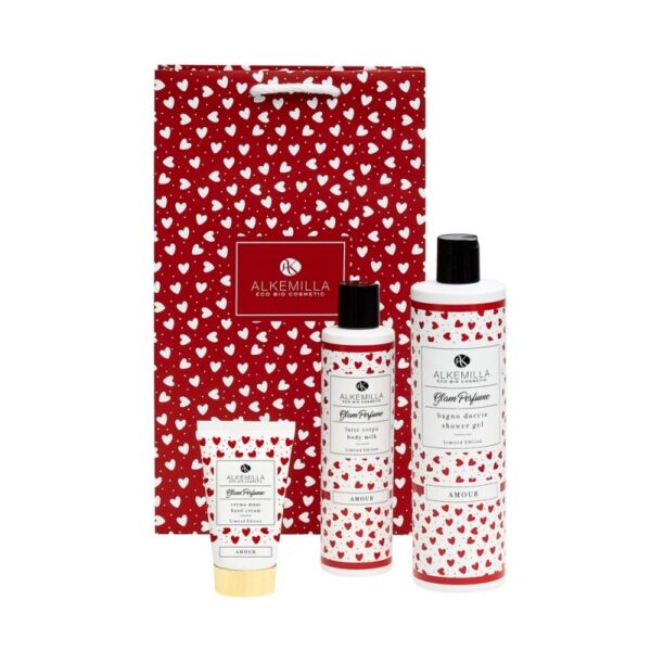 Set Amour - Bagnodoccia + Latte Corpo + Crema Mani - Alkemilla