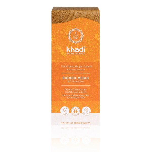 Vegetable Hair Dye Medium Blonde - Khadi