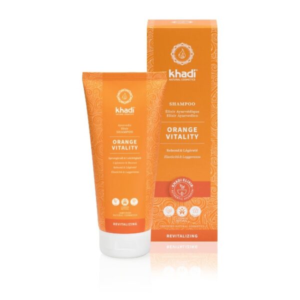 Orange Vitality Ayurvedic Elixir Shampoo 200ml - Khadi