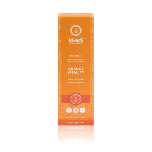 Orange Vitality Ayurvedic Elixir Shampoo 200ml - Khadi