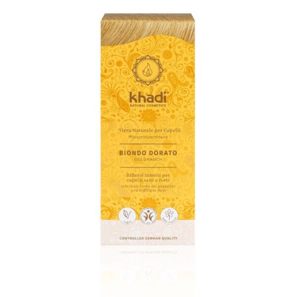 Pflanzliche Haarfarbe Goldblond - Khadi