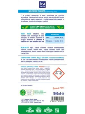 Lavastoviglie Liquido - Menta e Eucalipto - Tea Natura