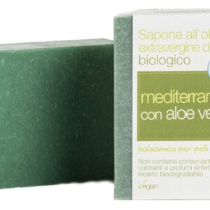 Extra virgin olive oil soap d'olive - MEDITERRANEAN WITH ALOE - La Saponaria -