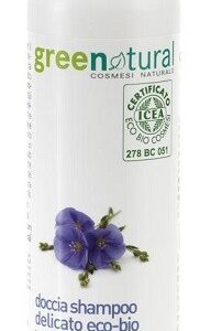 Doccia Shampoo Delicato - LINO E PROTEINE DI RISO 250ml - Greenatural