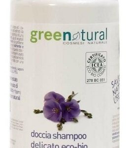 Doccia Shampoo Delicato - LINO E PROTEINE DI RISO 1000ML - Greenatural