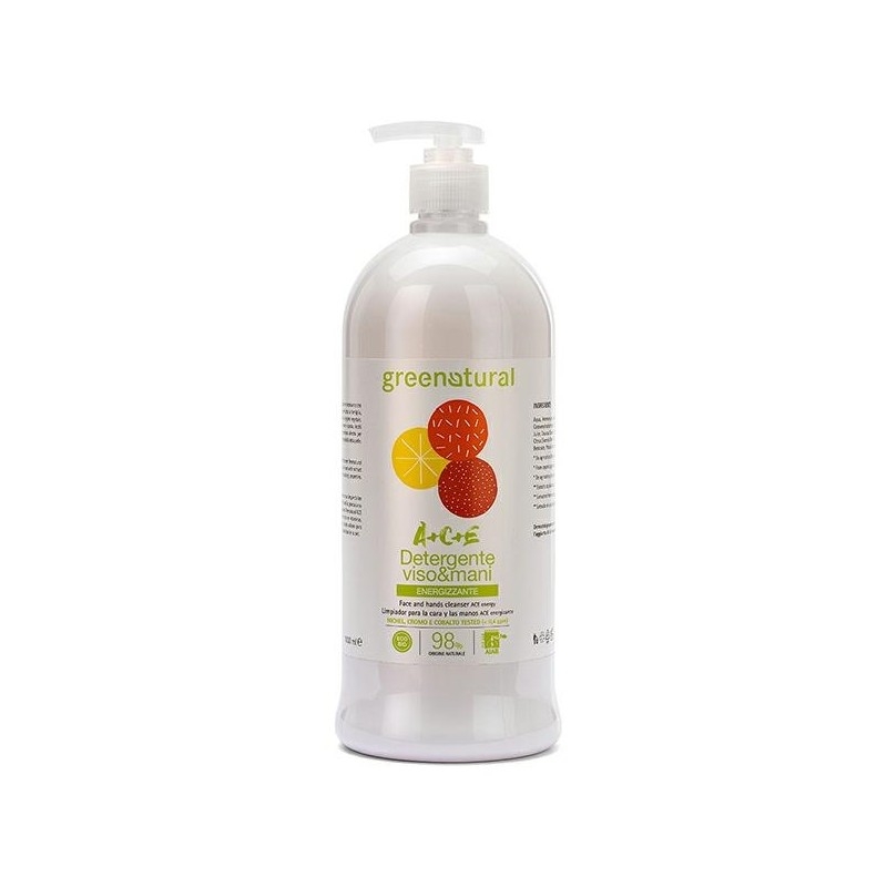 Detergente Viso Mani Energizzante A+C+E 1lt - Greenatural