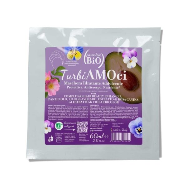 TurbiAMOci Maschera capelli monouso - Idratante Addolcente - Parentesi Bio