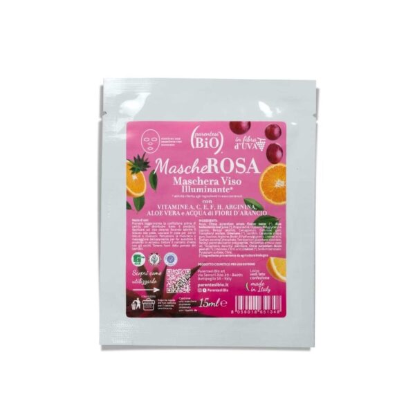 MascherROSA - maschera viso ricostituente tessuto - Parentesi Bio