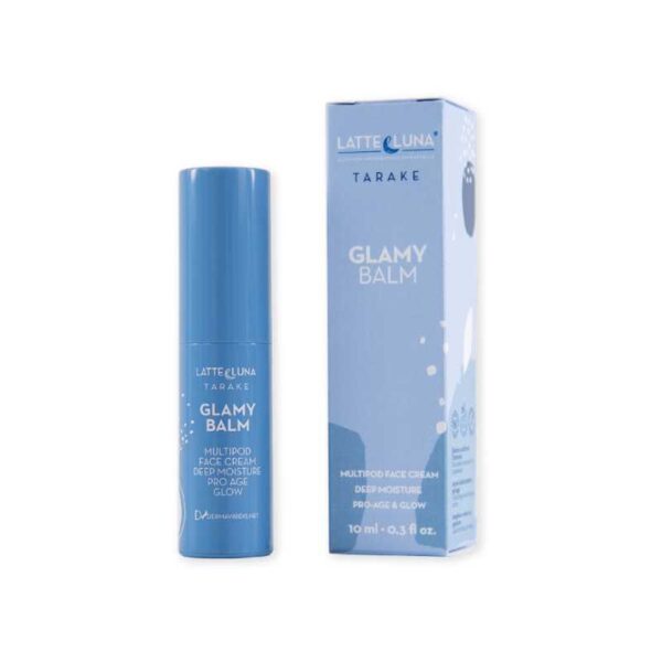 Glamy Balm – Pro-Age leuchtender, feuchtigkeitsspendender Stift für Gesicht, Lippen und Hals – Milch und Mond