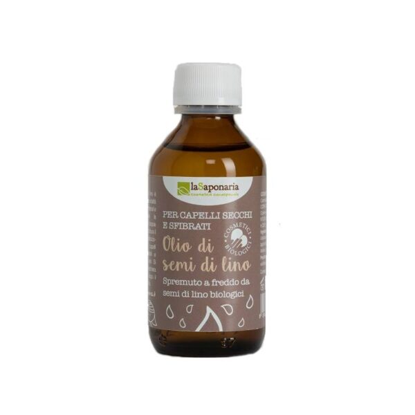 Olio di semi di lino bio - La Saponaria