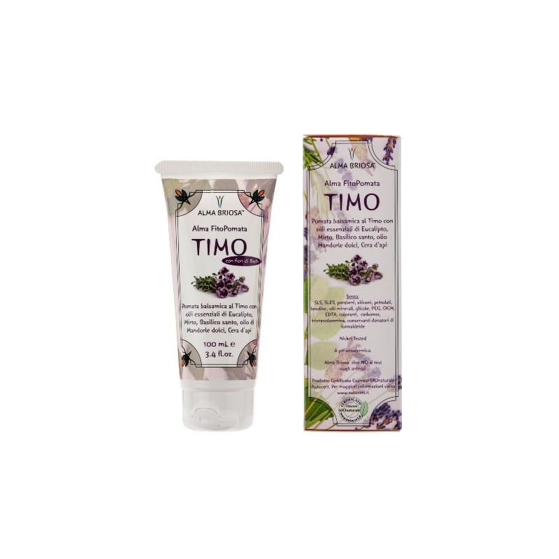 Alma Briosa FitoPomata Rilassina – 100 Ml, Entspannende Salbe Mit ätherischen Ölen