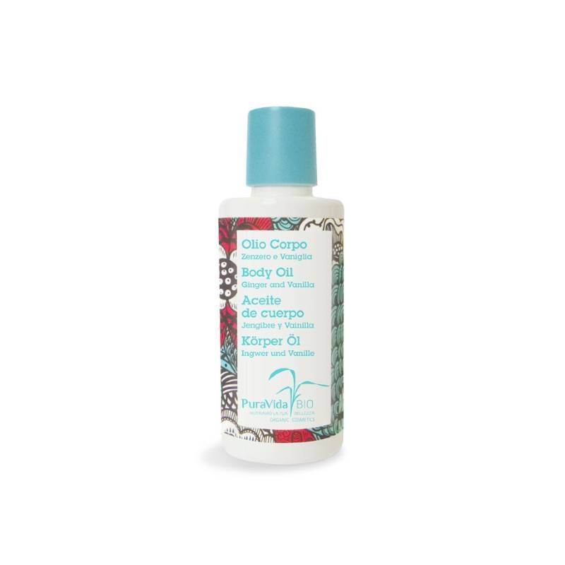 Olio corpo Zenzero e Vaniglia 150ml - Puravida Bio