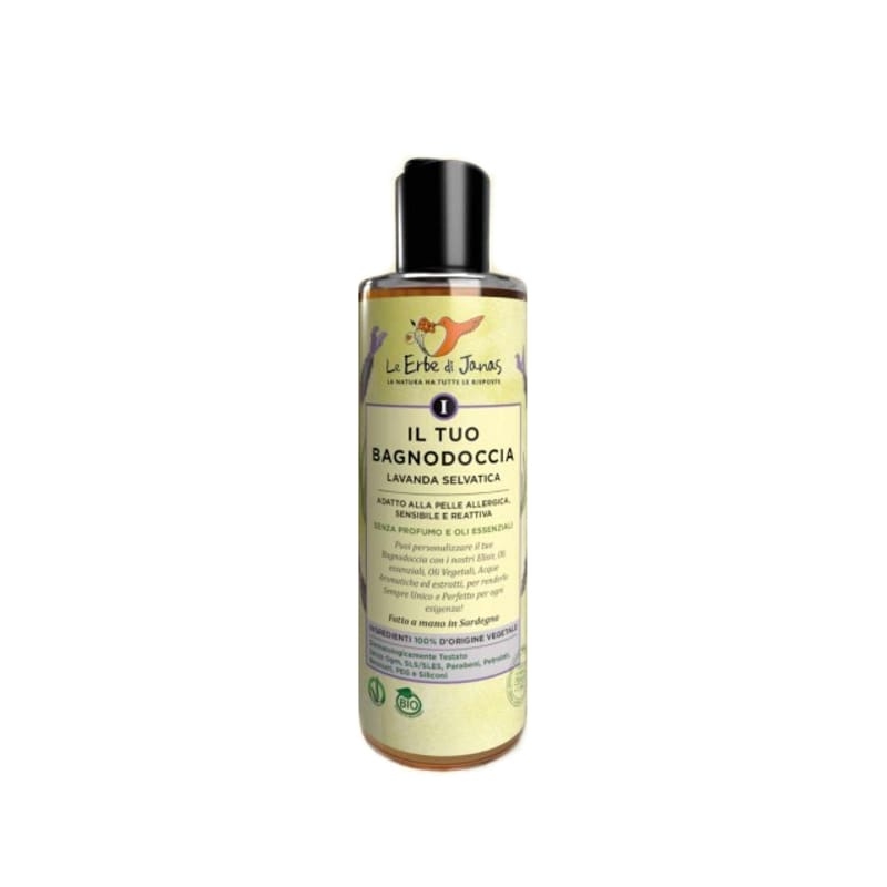 Shower gel with wild lavender from Sardinia - Le Erbe di Janas
