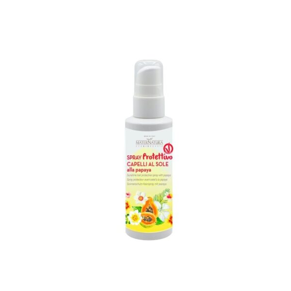 Spray protettore capelli al sole mango e papaya 150ml - Maternatura