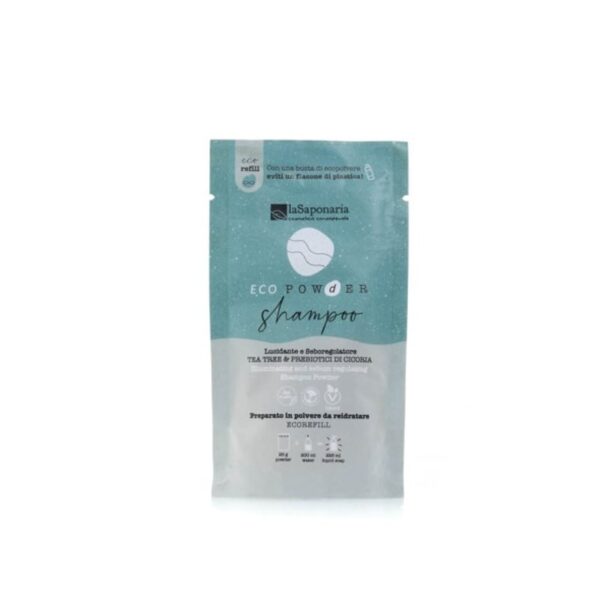 Eco Powder Shampoo in polvere lucidante e seboregolatore - La Saponaria