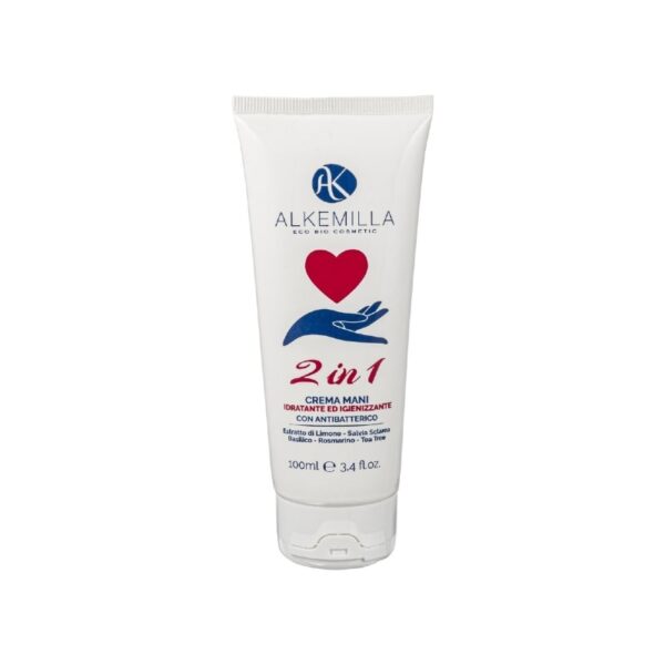 Crema mani idratante igienizzante con antibatterico 100ml - Alkemilla