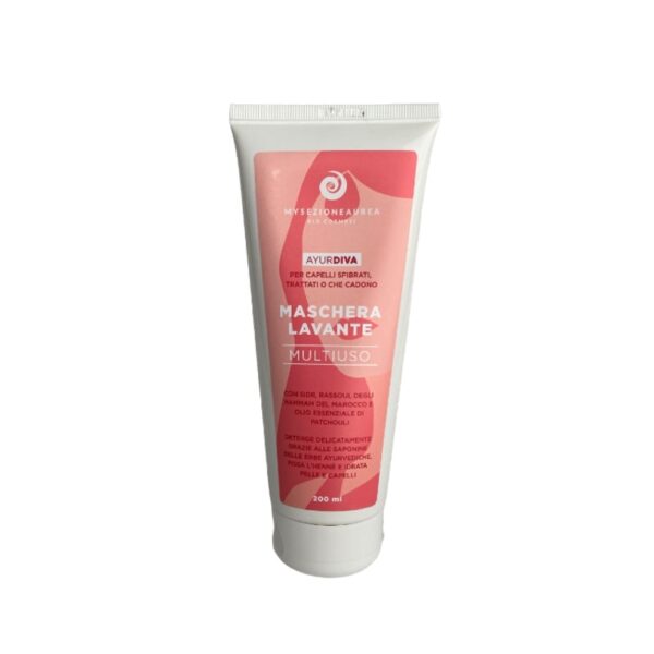 Maschera Lavante MULTIUSO (ex Maria) sidr e rassoul per lavaggi delicati di viso, corpo e capelli AYURDIVA - My Sezione Aurea