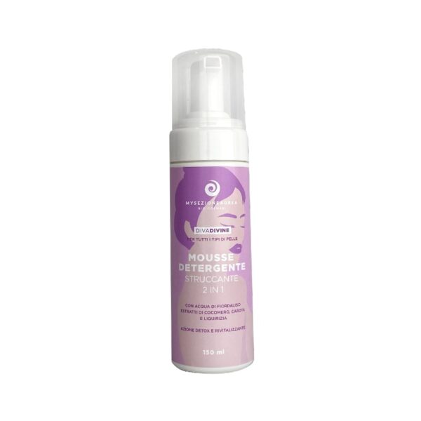 2in1 cleansing and make-up remover mousse for all skin types DIVA DIVINE - My Sezione Aurea