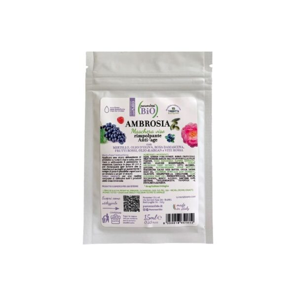 Ambrosia Maschera Rimpolpante Anti Age 15ml - Parentesi Bio