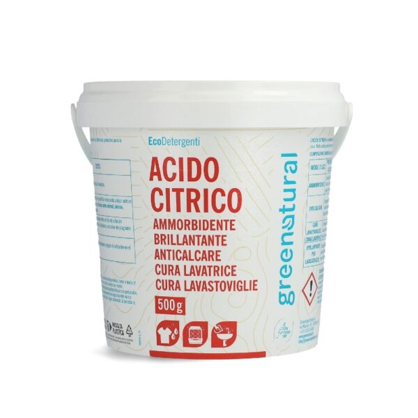 Acido Citrico secchiello 500gr  - Greenatural